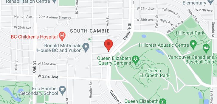 map of 406 4685 CAMBIE STREET